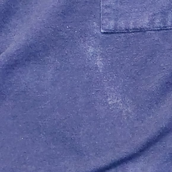 Men's sz M Navy Flannel Shawl Collar Tie Waist 44" Robe - SOFT & THICK - Picture 9 of 12